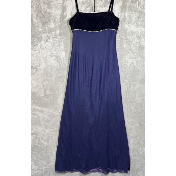 Vintage Prom Evening Dress Size: 13/14 Purple/Black Indie Fairycore Y2K Glitter - Picture 5 of 13